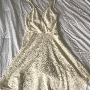 Mini beige dress